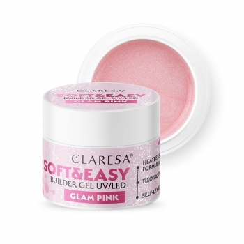 Claresa Żel budujący SOFT & EASY Glam Pink 45g